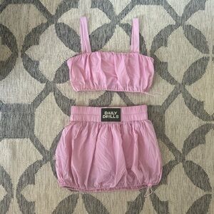 Daily Drills Pink Two-Piece Set